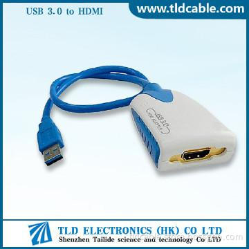 USB3.0 to HDMI Video Audio Converter PC to HDTV Adapter